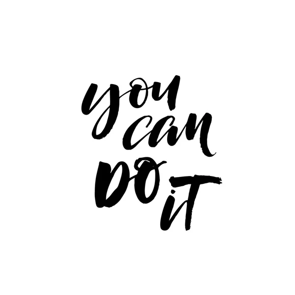 You can do it phrase. — Stock Vector