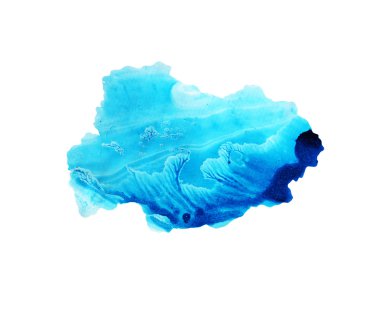 Mavi gökyüzü suluboya arka plan. 