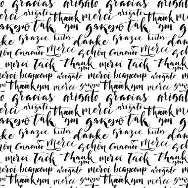  hand drawn thank you words clipart