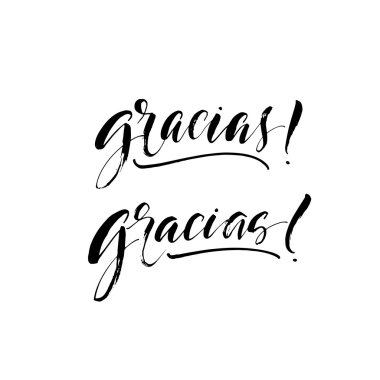 El çizilmiş gracias koleksiyonu. 
