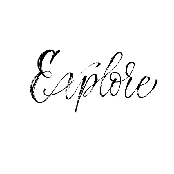 Frase exploradora dibujada a mano . — Vector de stock