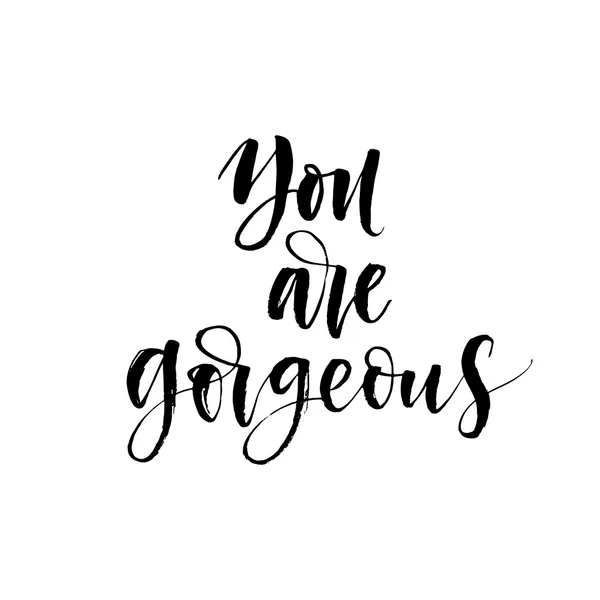 You are gorgeous phrase. — 스톡 벡터