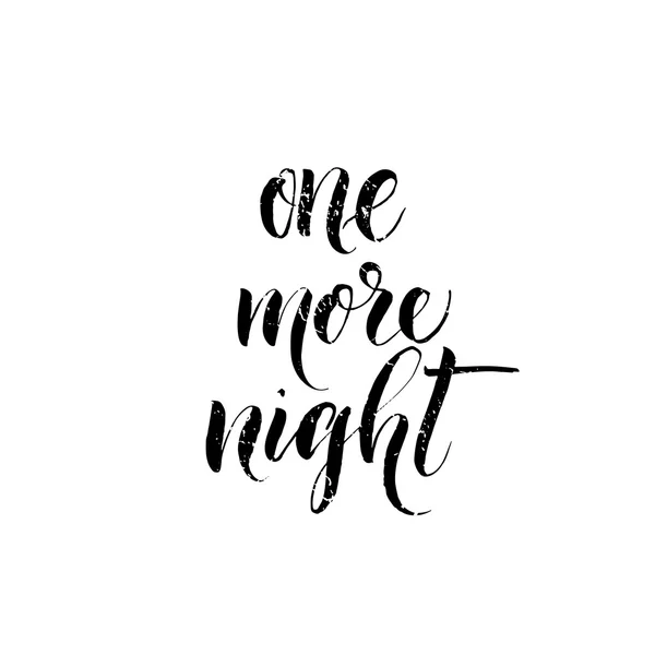 One more night — Stock Vector