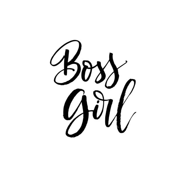 Boss girl phrase. — Stock Vector