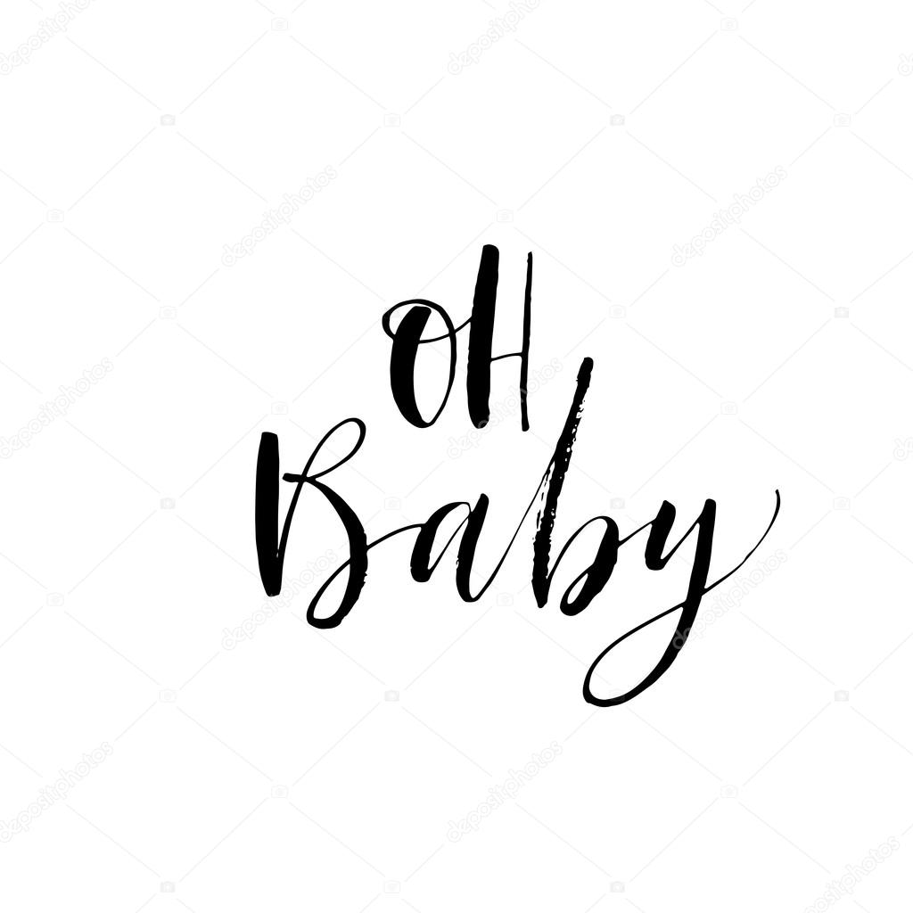 Download Oh Baby card. — Stock Vector © gevko93 #112302646