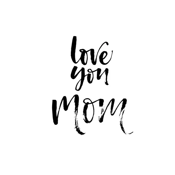 Szeretlek anya-kártya. — Stock Vector