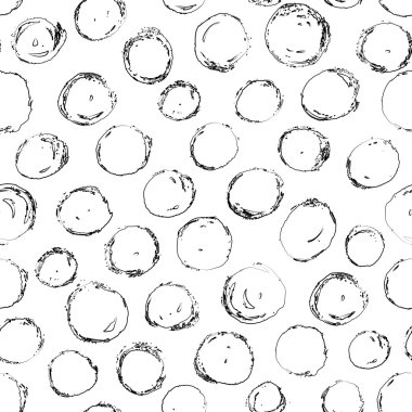 ile Seamless Modeli el çizilmiş daireler