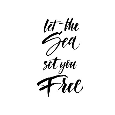 Seyahat ilham verici alıntı kaligrafi