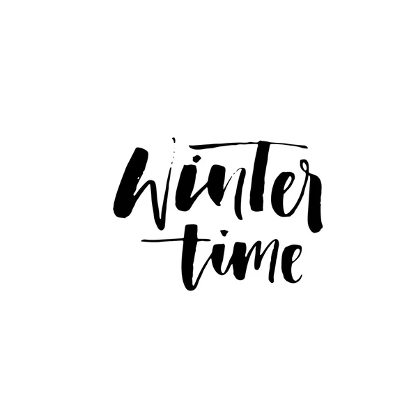 Carte horaire hiver — Image vectorielle