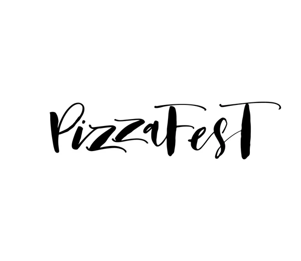 Pizza Fest betűk — Stock Vector