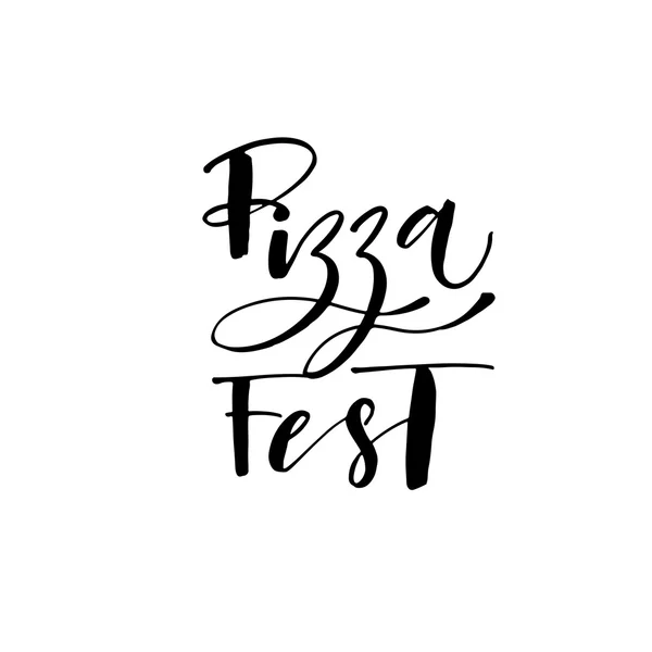 Pizza Fest bokstäver — Stock vektor