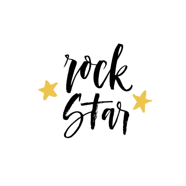 Frase estrella de rock — Vector de stock