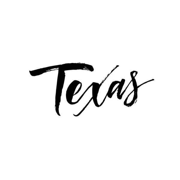 Texas lettering frase —  Vetores de Stock