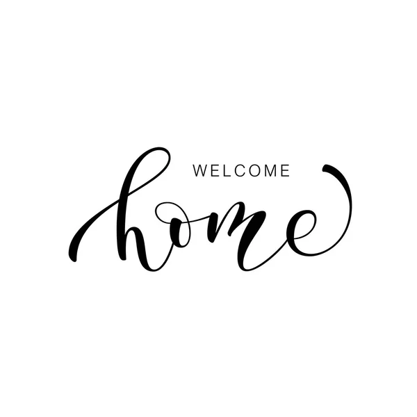 Benvenuto Home Card — Vettoriale Stock