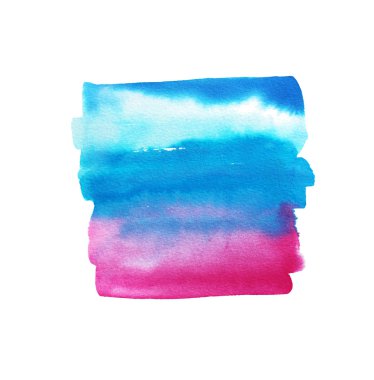 Sulu Boya çizgili el çekilmiş