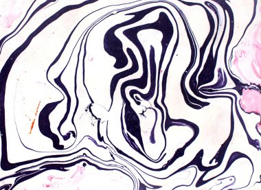 El çizilmiş suluboya mermer