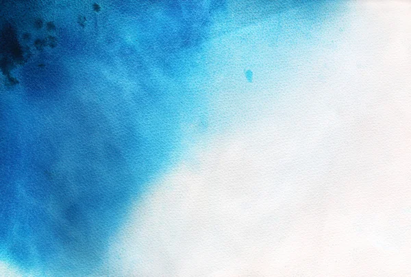 蓝色抽象水彩背景 — 图库照片