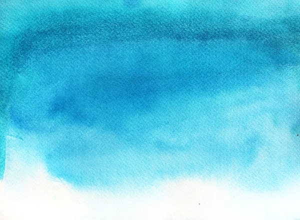 Azul abstrato aquarela fundo — Fotografia de Stock