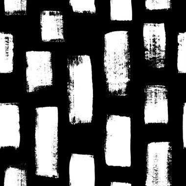 Dikey kalın fırça darbeleri el çizimi desen.