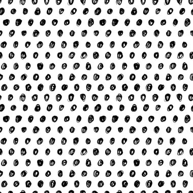 Siyah benekli grunge pürüzsüz vektör deseni. 