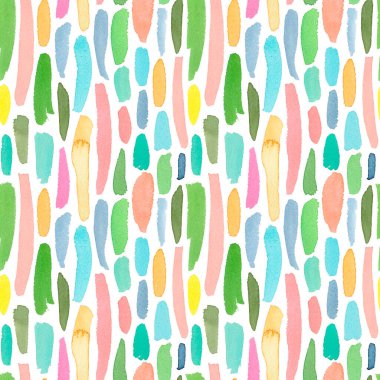 Dikey damlalar ve çizgiler parlak suluboya deseni