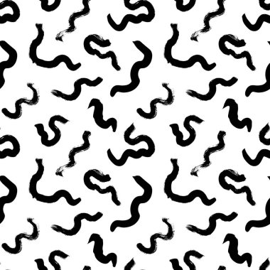 Dalgalı ve kıvrımlı fırça darbeleri pürüzsüz desen. 