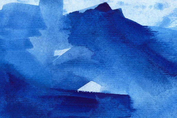 Fondo acuarela abstracta azul claro. Gradiente de acuarela monocromo. — Foto de Stock