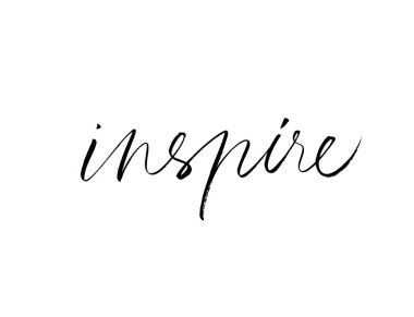 Kelime el çizimi fırça modern kaligrafi ilham. 