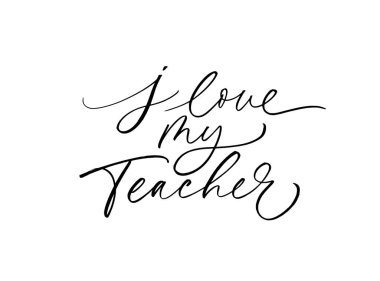 Öğretmenimin el çizilmiş tebrik kartına bayılıyorum.. 