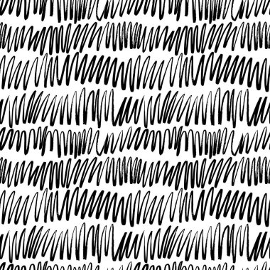 Doodle grunge çizgileri vektör el çizimi desen.