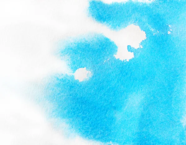 Abstrait bleu ciel aquarelle fond . — Photo
