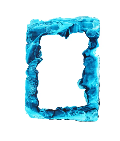 Abstract blue sky watercolor frame. — Stock Photo, Image