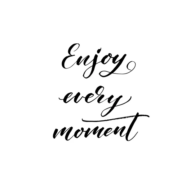 Enjoy every moment card. — Stock Vector