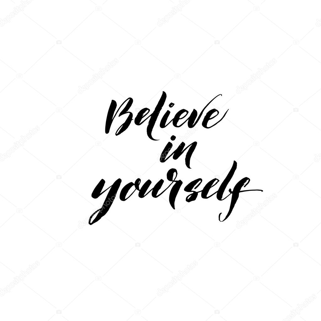believe in yourself card or poster