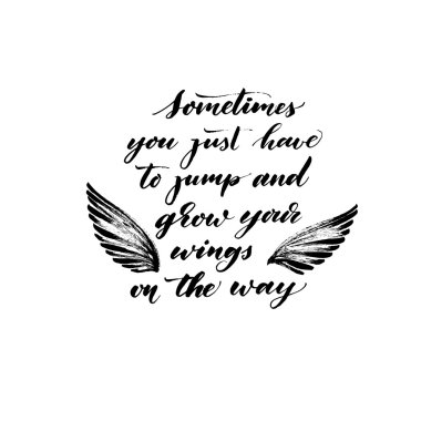 Hand drawn romantic phrase.
