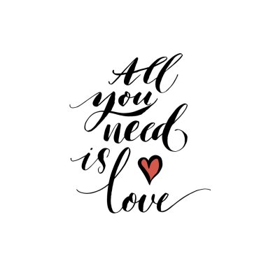 Bütün ihtiyacın olan aşk kartı. 