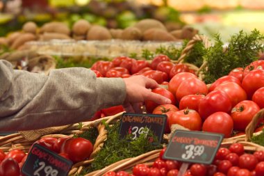 Süpermarkette üretmek için alışveriş