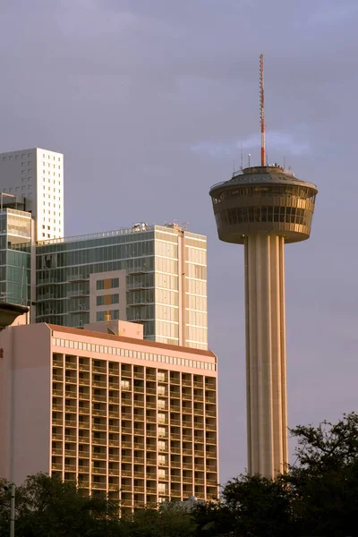 Tower Americas Und Hotels Der Innenstadt Von San Antonio Texas — Stockfoto