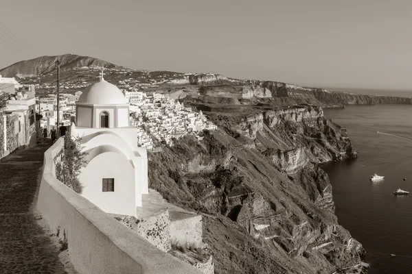 Santorini i sepia — Stockfoto