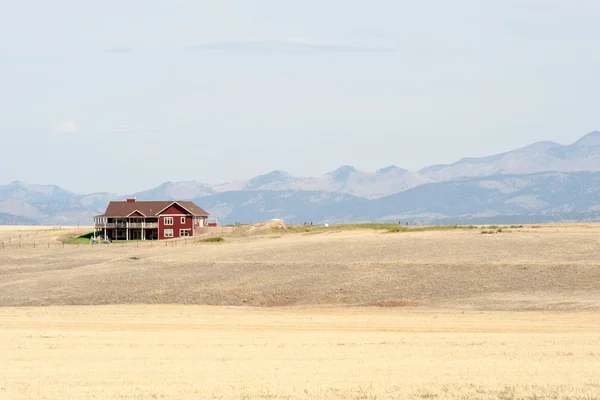 Montana çiftlik evi — Stok fotoğraf