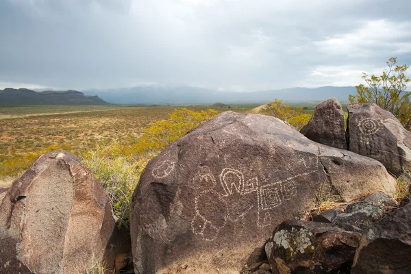 Native American petroglyphs — Stock Photo, Image