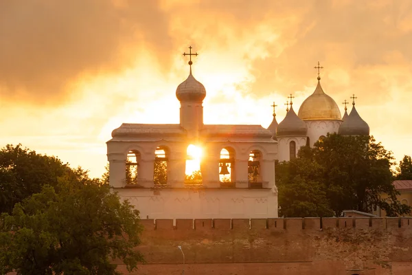 Klocktornet och St Sophia-katedralen — Stockfoto