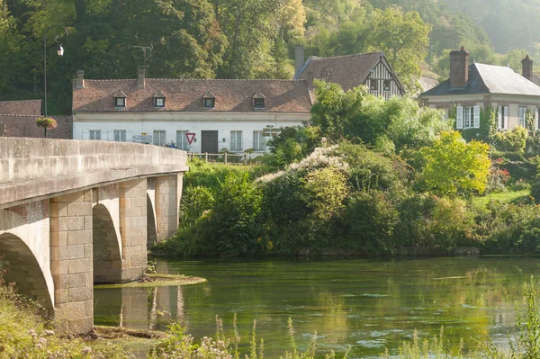 Acquiqny villaggio, Francia — Foto Stock