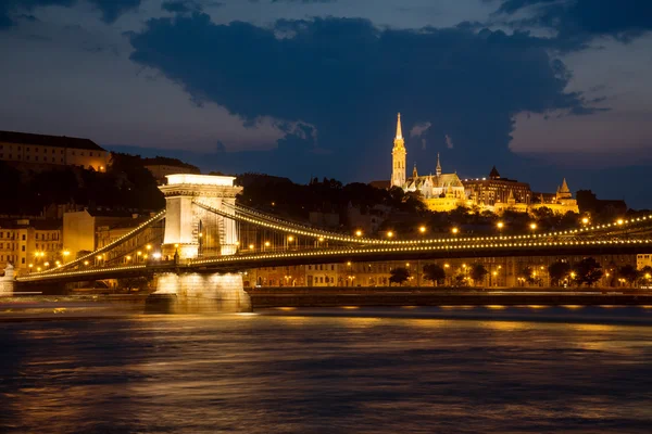 Gece Budapeşte — Stok fotoğraf