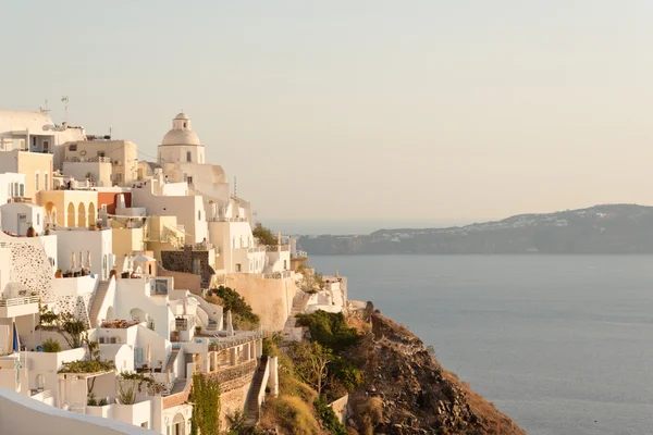 Santorini at sunset — Stock Photo, Image