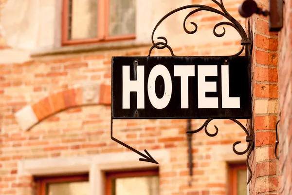 Cartello dell'hotel — Foto Stock