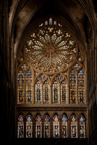 Metz katedral vitrage — Stockfoto