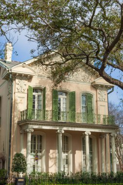 Geleneksel New Orleans öncesi zarif ev Garden District Street, Louisiana, Güney Amerika