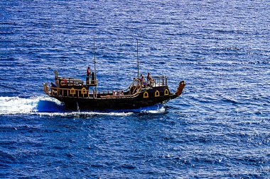 Karadeniz 'de kadırga şeklinde bir tekne.