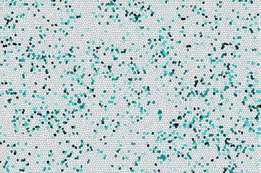 Yeşil doku. Bazı parçalar siyah, bazıları koyu, bazıları beyaz arkaplanda aydınlık. Soyut arkaplan.